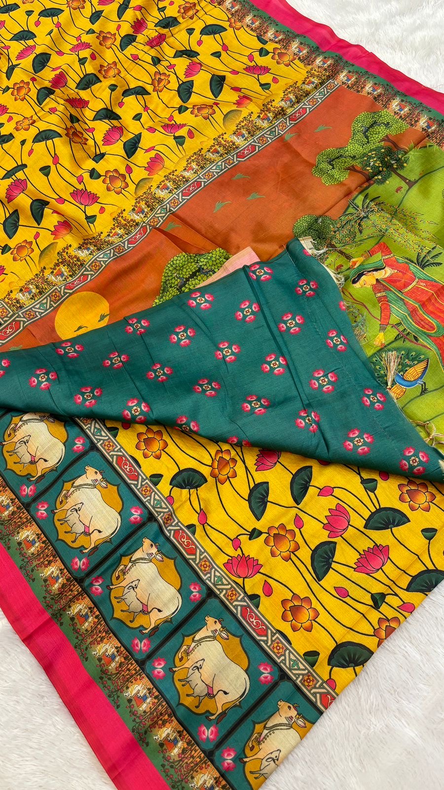 Tusser Silk Kalamkari Saree Vol.3