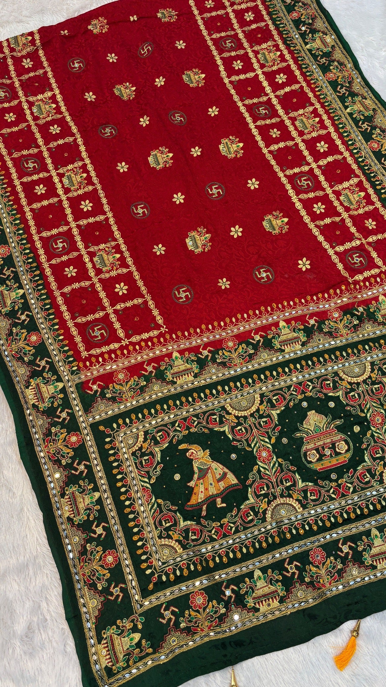 Kutchi Gharchola Saree (Kumbh)