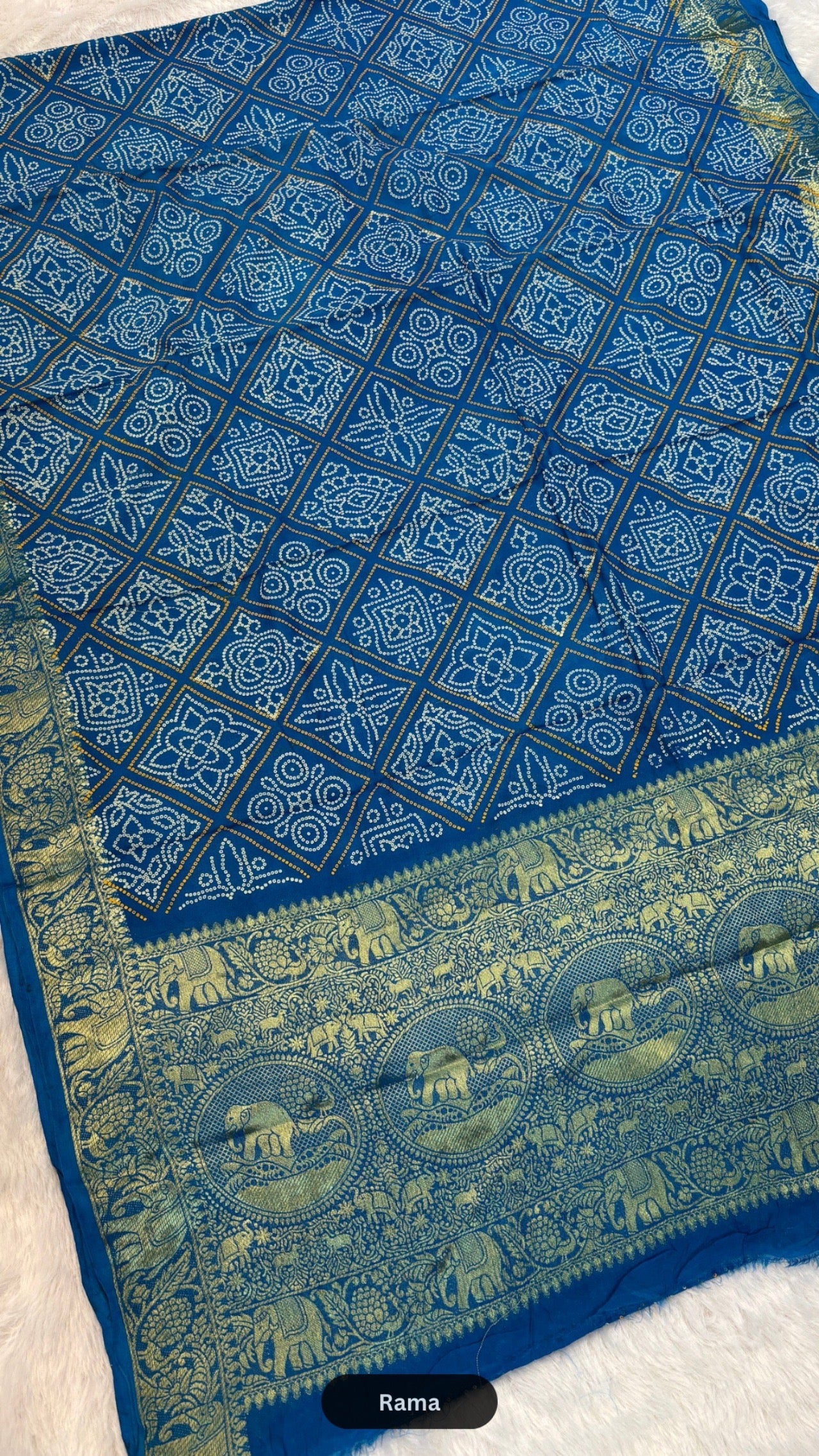 Royal Banarasi Gharchola Bandhani Saree (Gajratan)