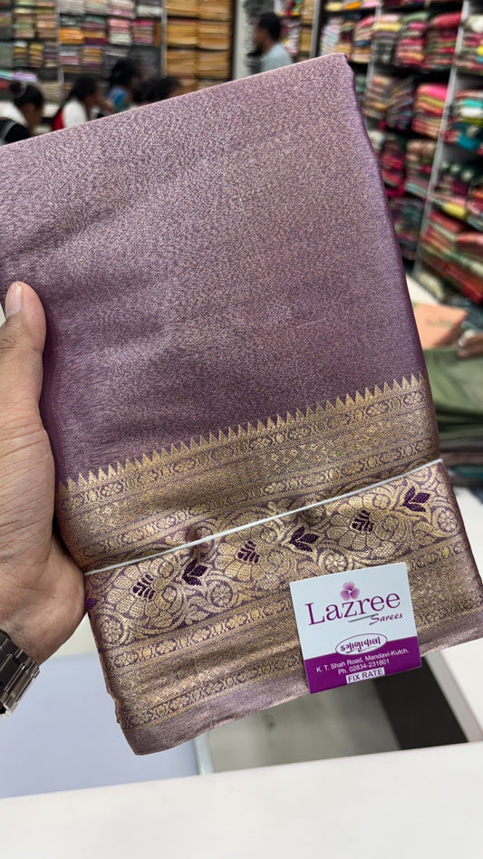 Plain Tissue Saree (Celebrity Look)