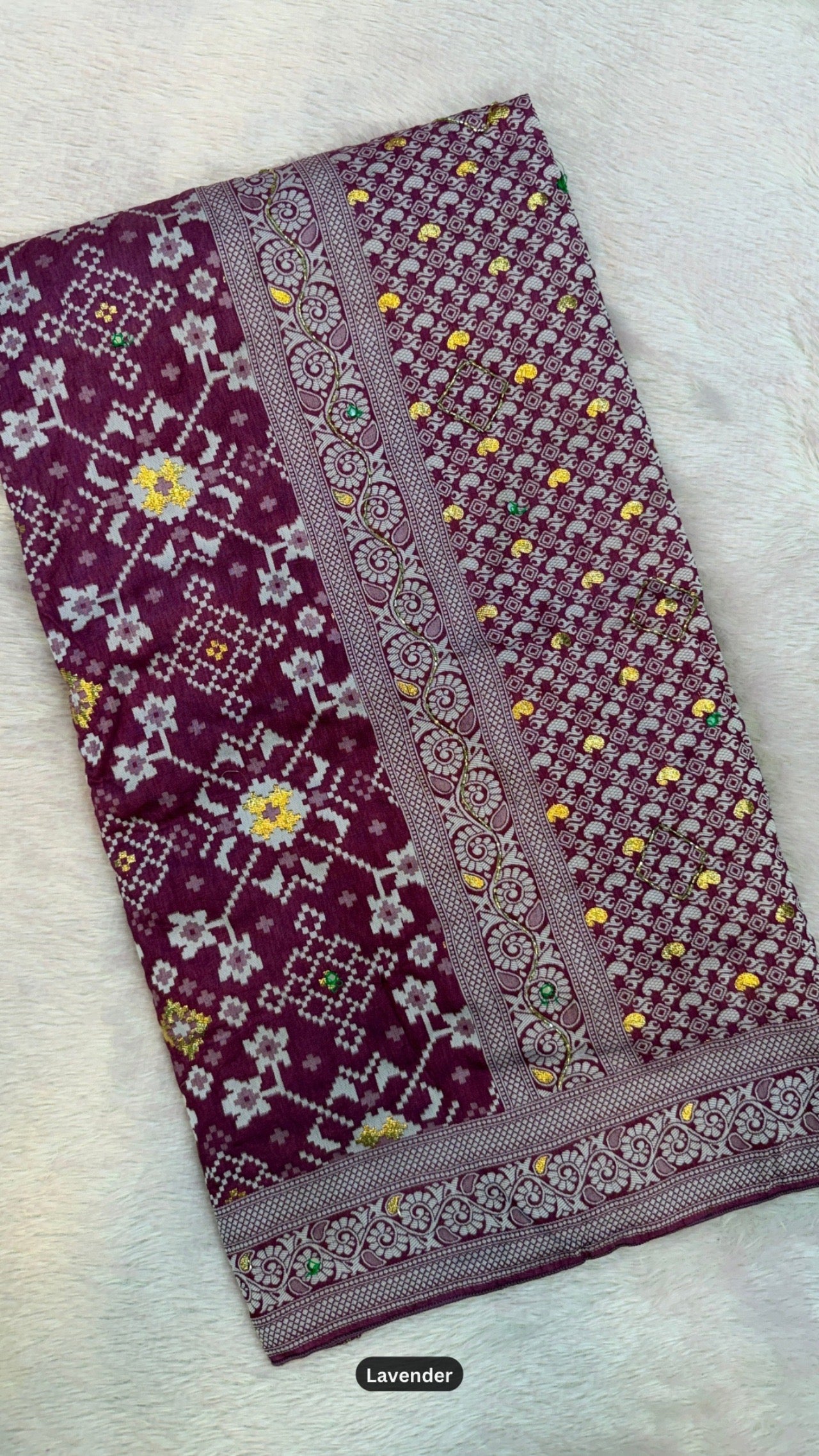 Patola Saree With Handwork