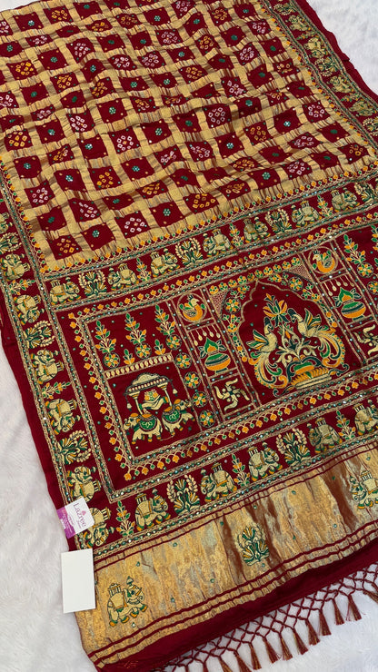 Traditional Gharchola Saree (C.)