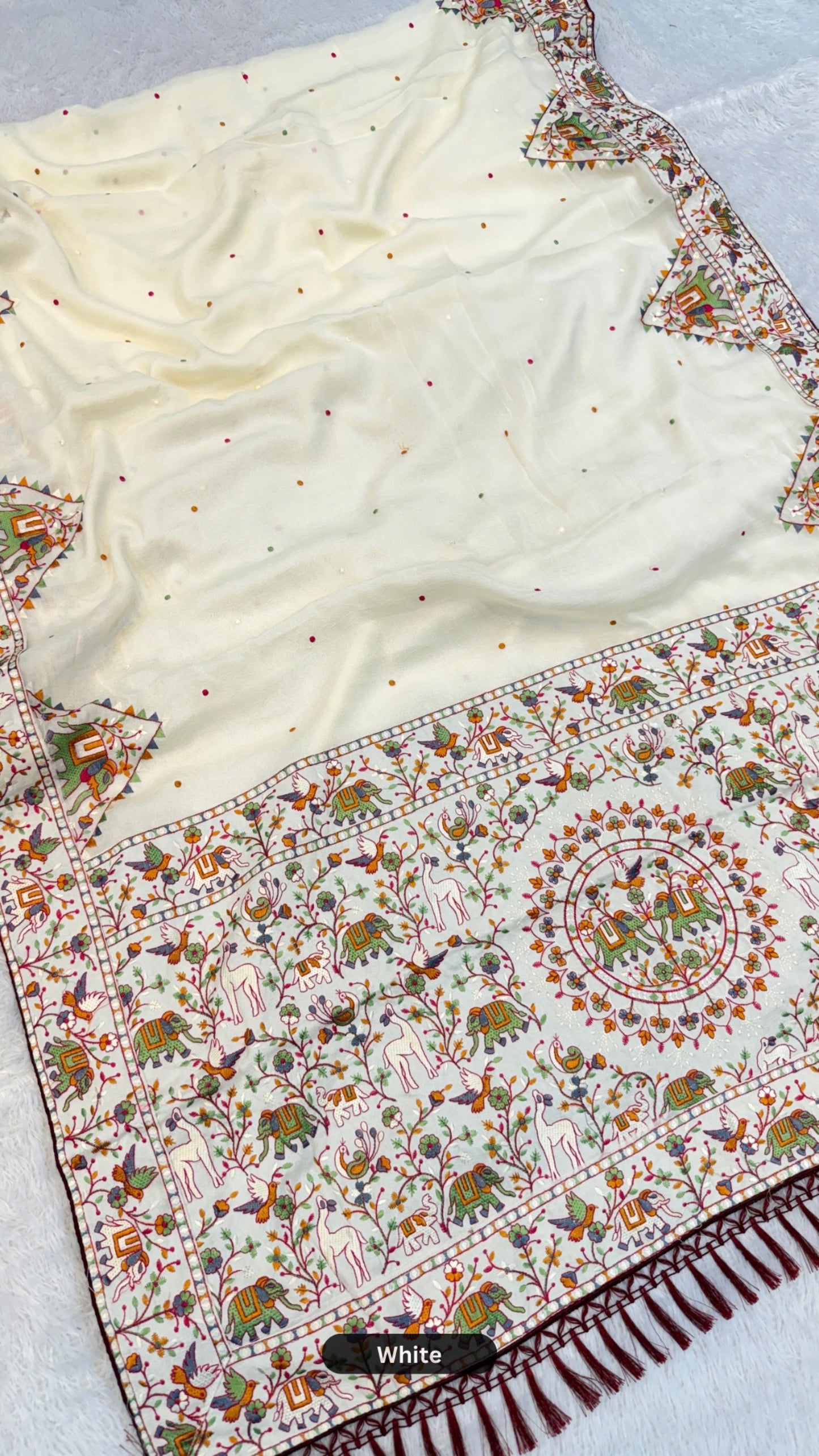 Kutchi Embroidery Classic Saree