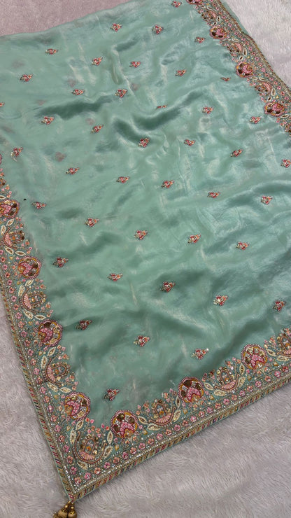 Shaan-E-Hindustan Limited Edition Saree! Multi Border