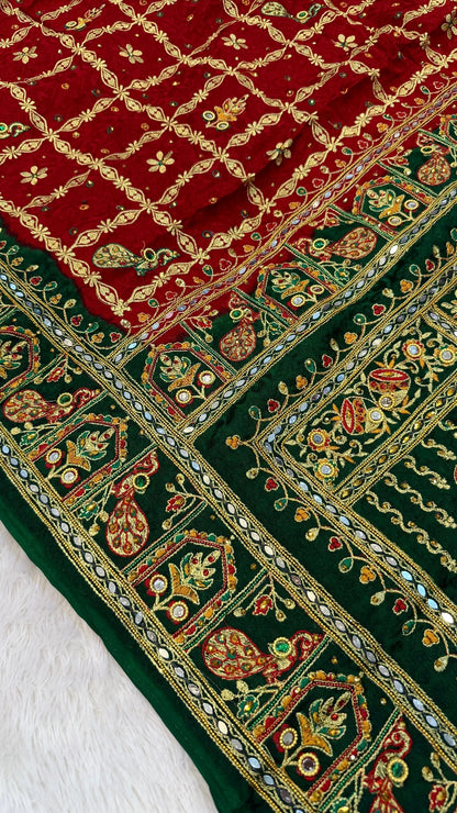 Kutchi Gharchola Saree (Mayura 🦚)