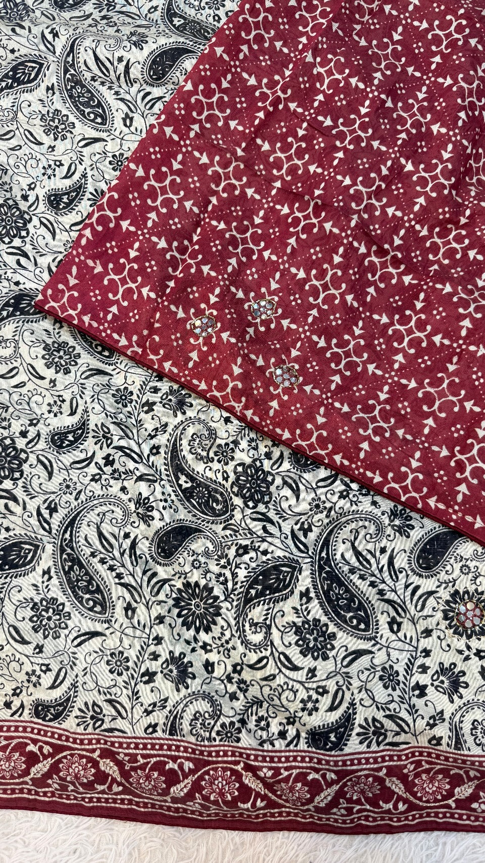 Kalamkari Sitara Work Saree