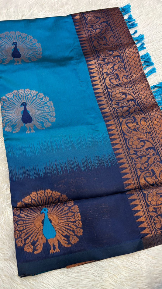 Rakhi Soft Silk Weaving Saree 6