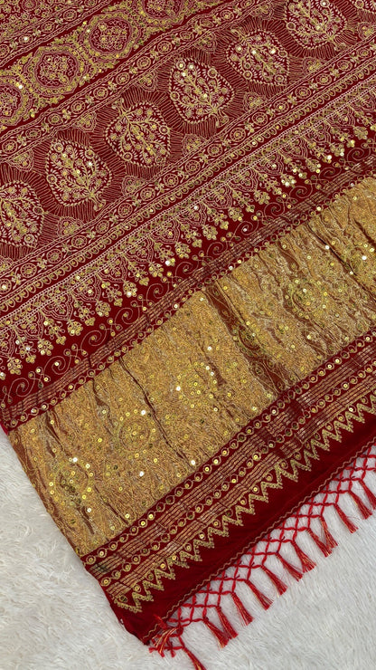 SvarṇaVastra :- Untouched and Sacred Saree with Sequence Work