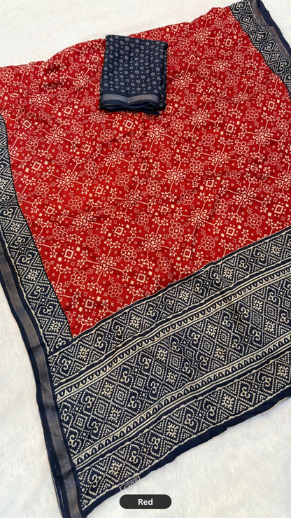 Patola X Mul Cotten Saree