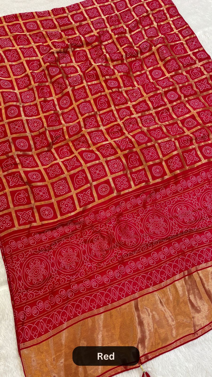 Gharchola Weaving Dola Silk Saree