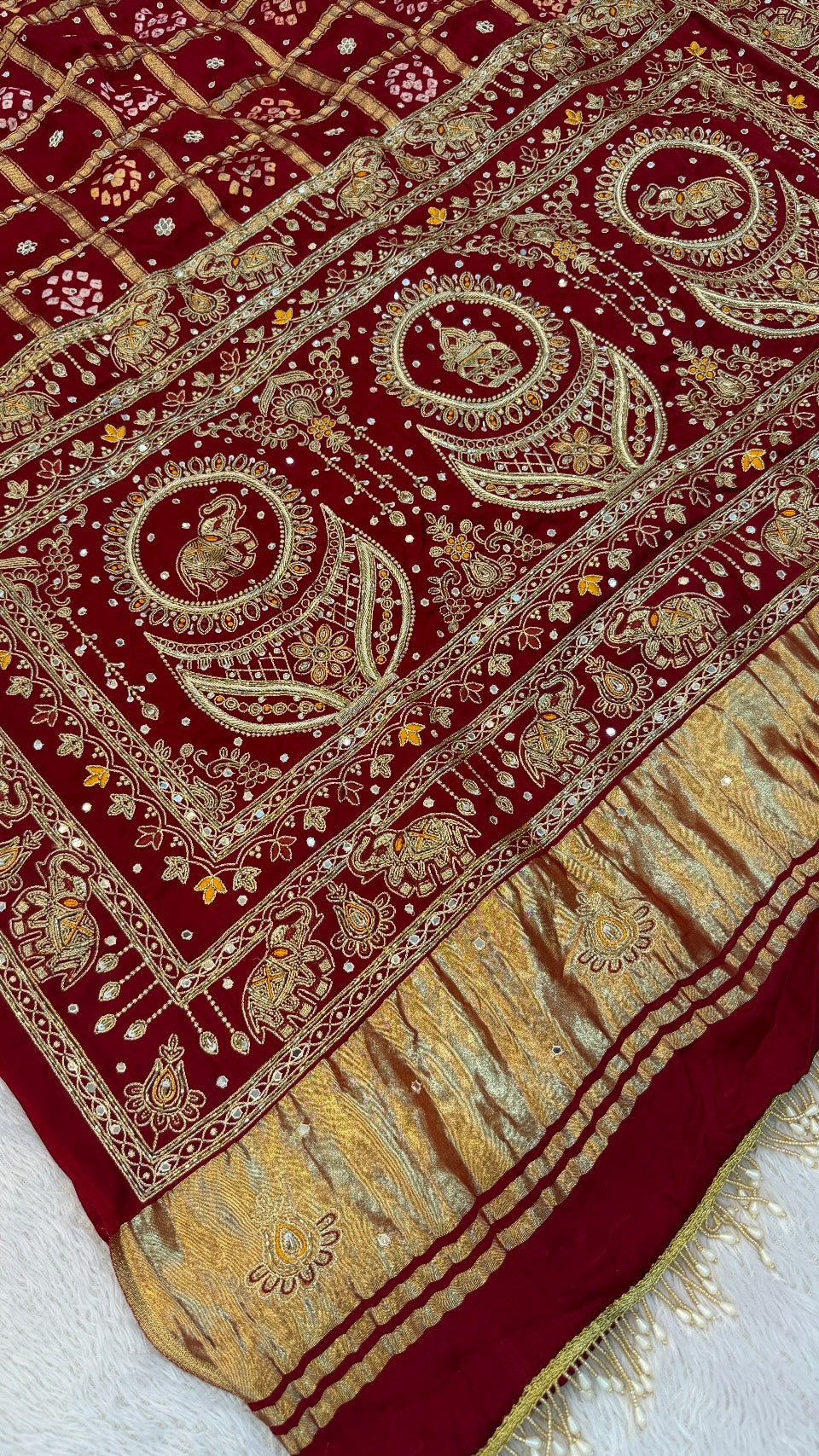 Traditional Gharchola Saree - 4074