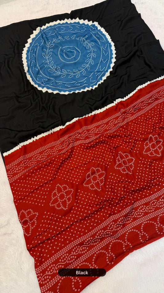 Kutchi Colorful Kusambo Saree (Most Trending)