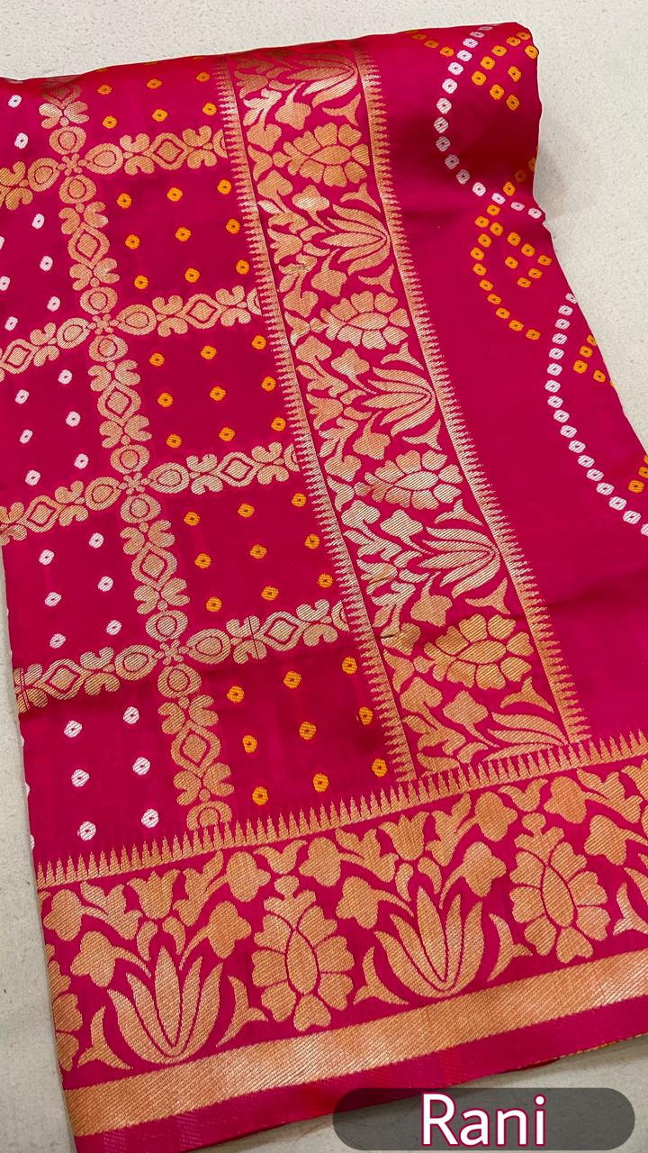 Kanchi Bandhani Sarees @ WEAVERS PRICE | VALID FOR 24HRS ONLY |  Kancheepuram Varamahalakshmi Silks - YouTube