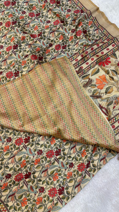 Tusser Silk Kalamkari Saree Vol.9