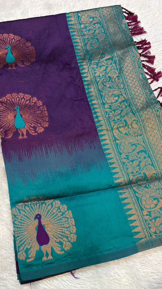 Rakhi Soft Silk Weaving Saree 8