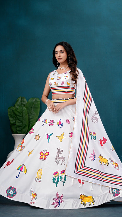 Chitrakari Lehenga Choli (7 Meter Flair)