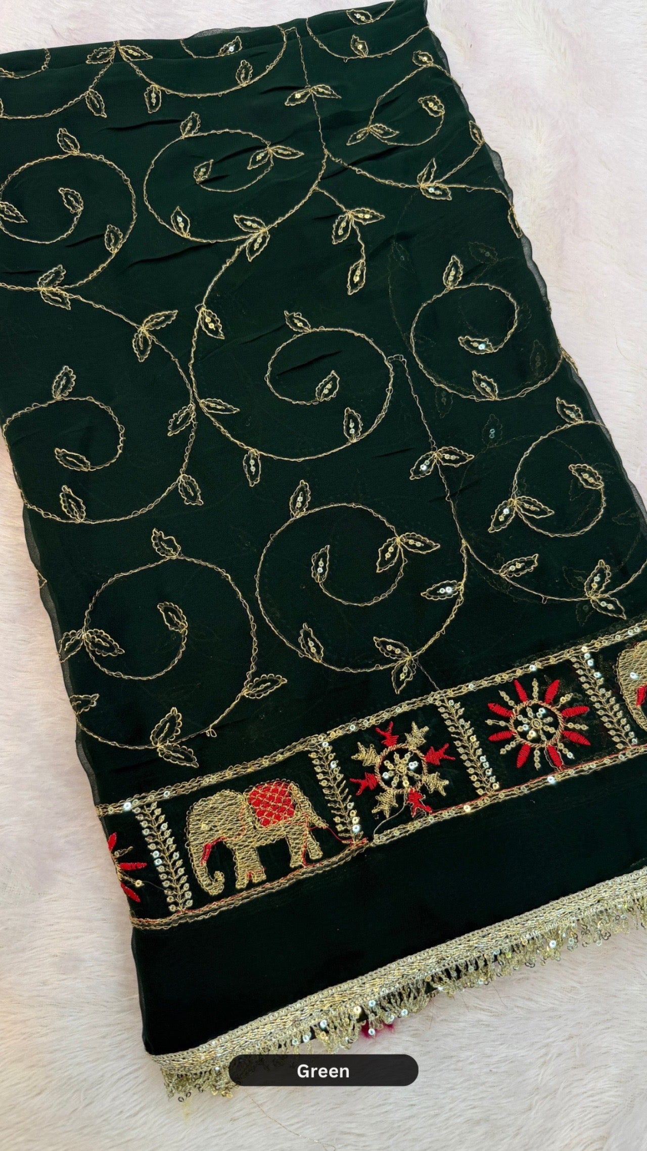 Rajawadi Saree With Trending Border