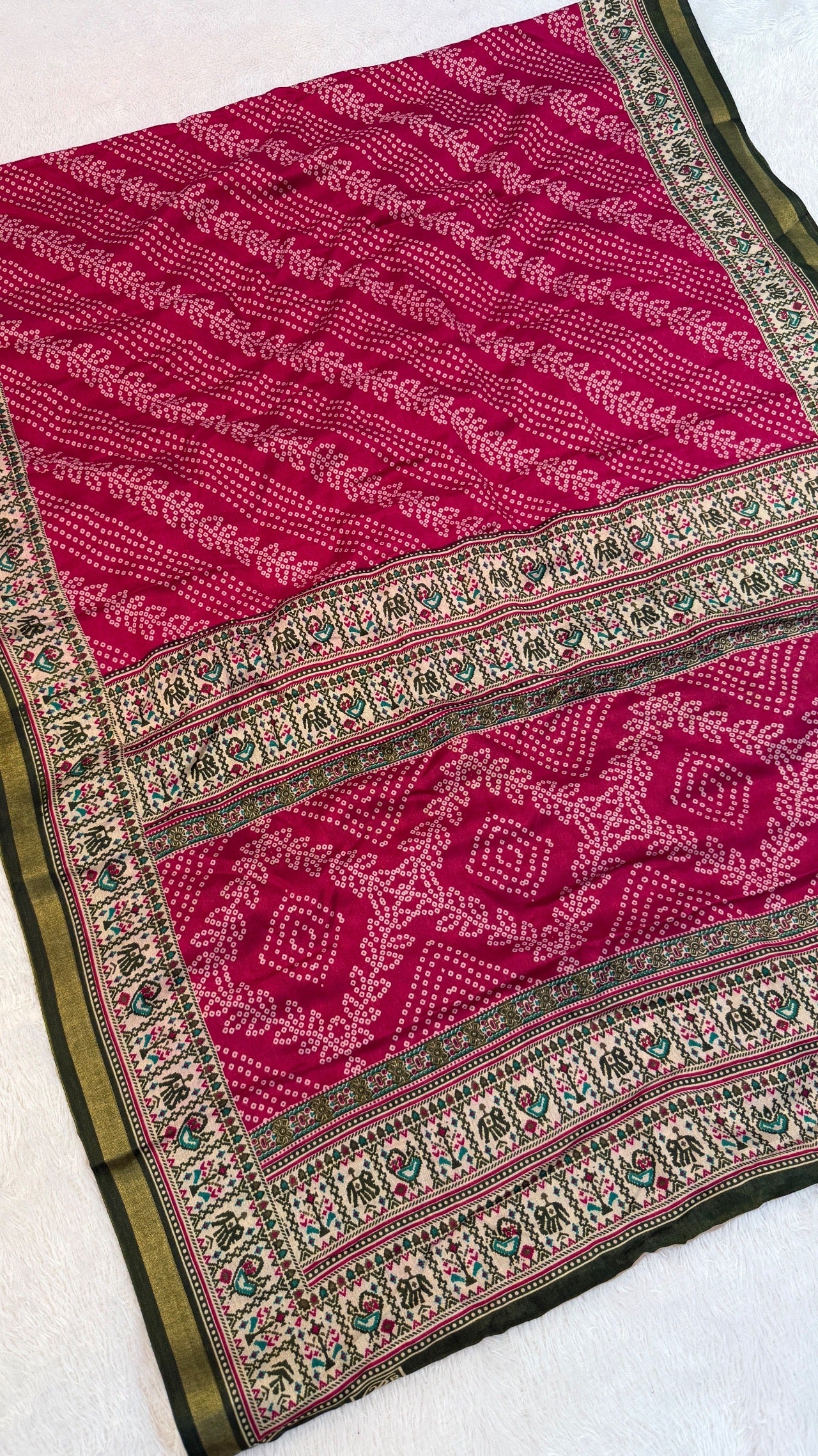 Patola Bandhani X Mul Cotten Saree