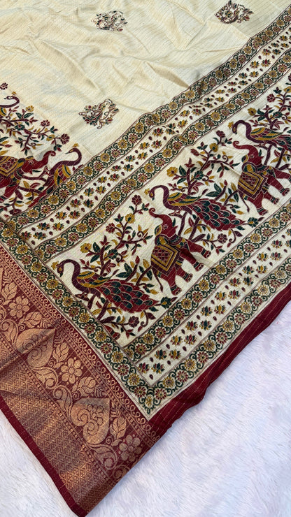 Rajawadi Look Saree AFb