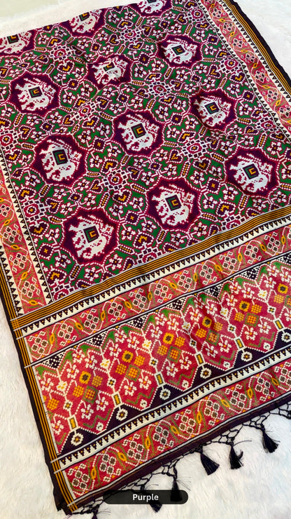 Double Ikkat Patola Saree