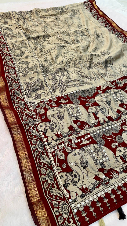Pure Mul Cotten Mirror Saree Vol.2