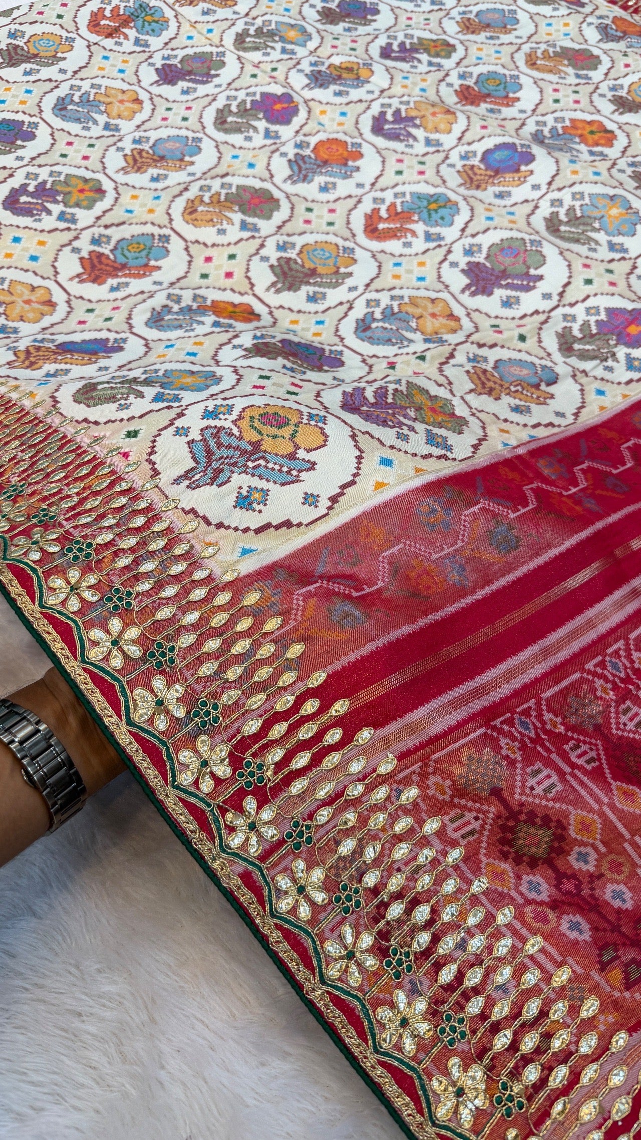 Tradition Patola Saree with Heavy Border