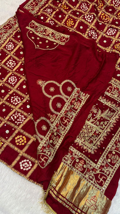 Traditional Gharchola Saree - 4062