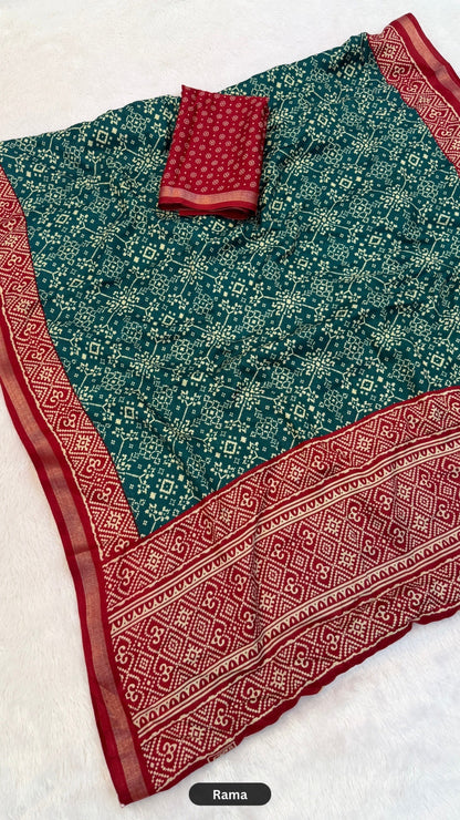 Patola X Mul Cotten Saree