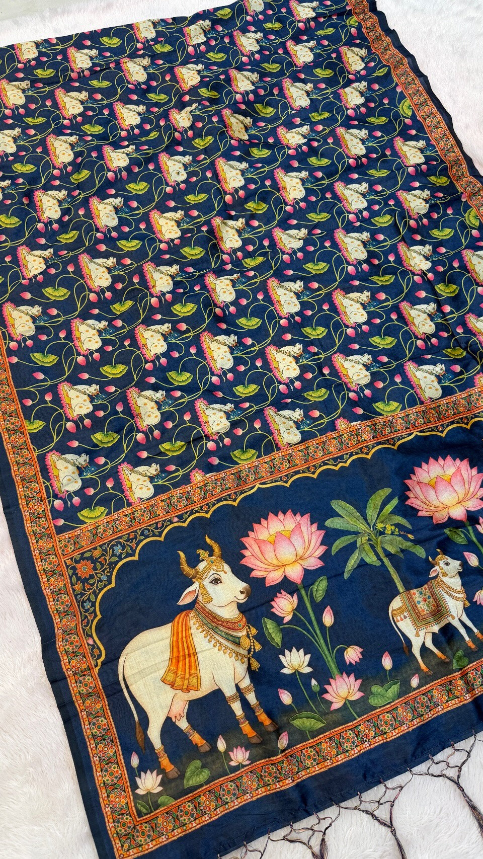Tusser Silk Kalamkari Saree Vol.15