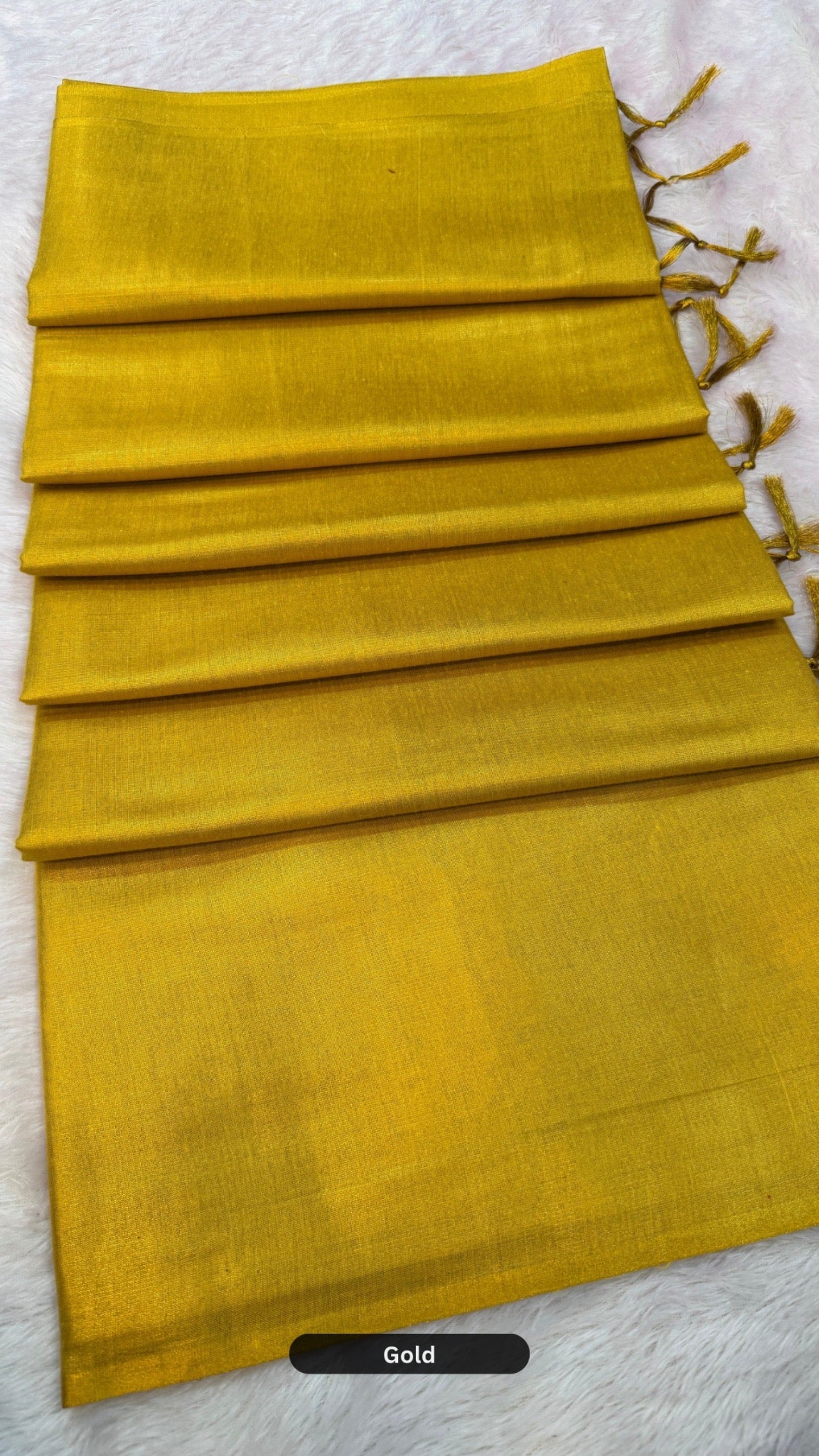 Plain Pure TISSUE Silk Saree