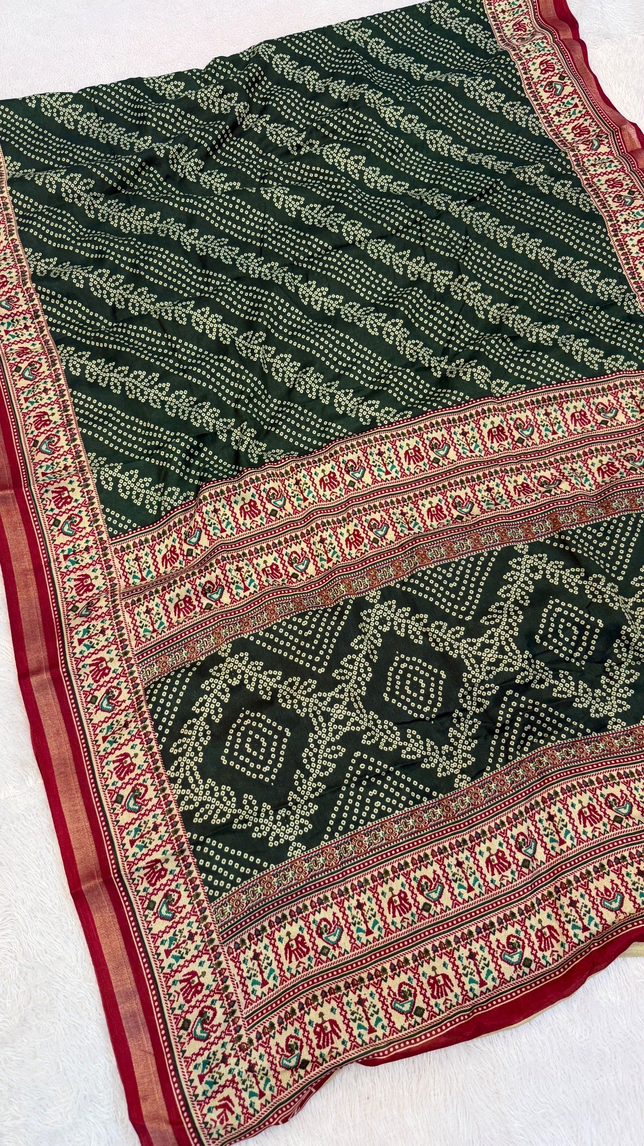 Patola Bandhani X Mul Cotten Saree