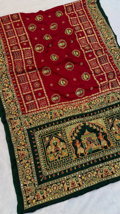 Kutchi Gharchola Saree (Doli-Barrat)