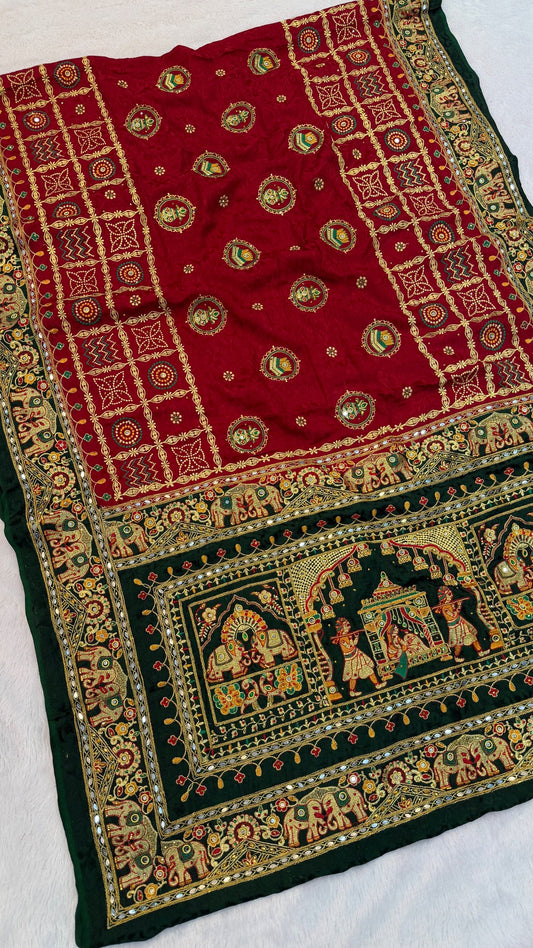 Kutchi Gharchola Saree (Doli-Barrat)