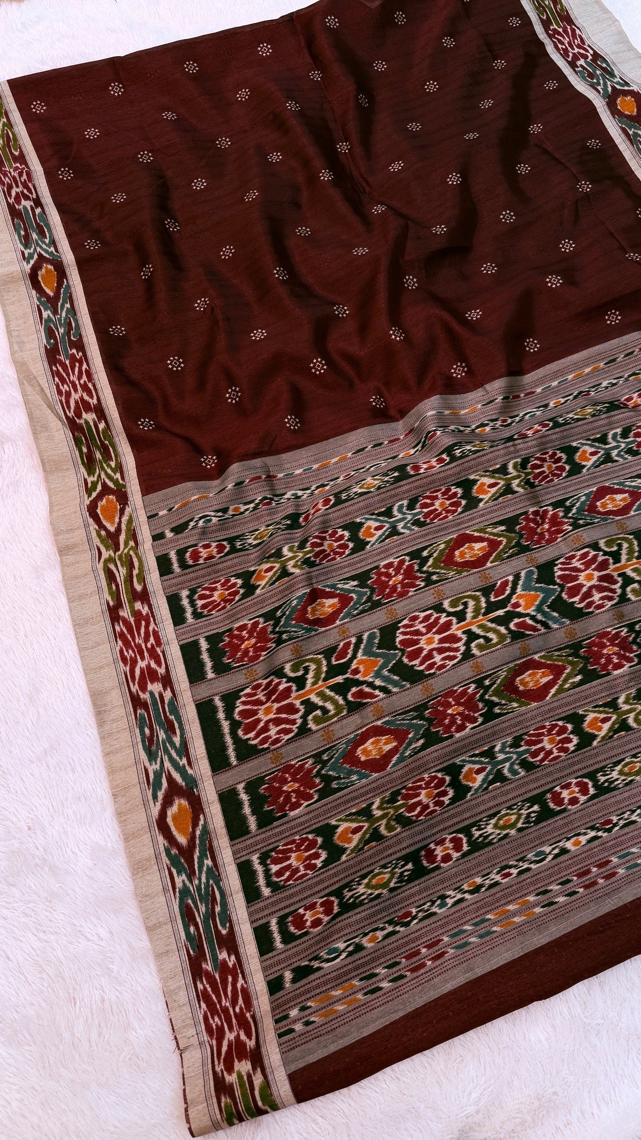 Vintage Coco Patola Saree