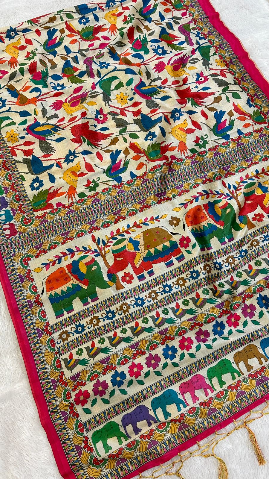 Tusser Silk Kalamkari Saree Vol.1