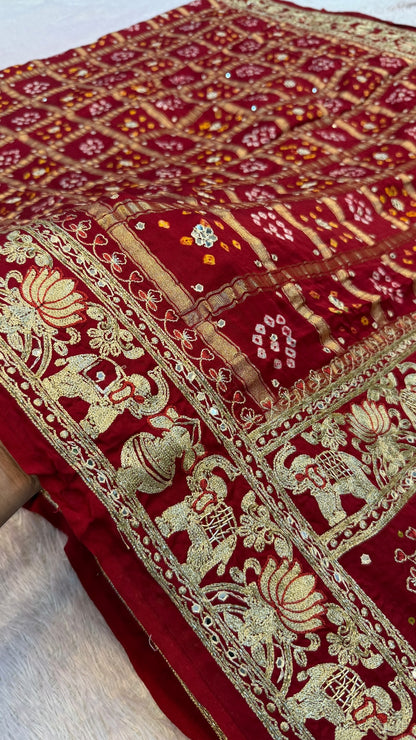 Traditional Gharchola Saree - 4002