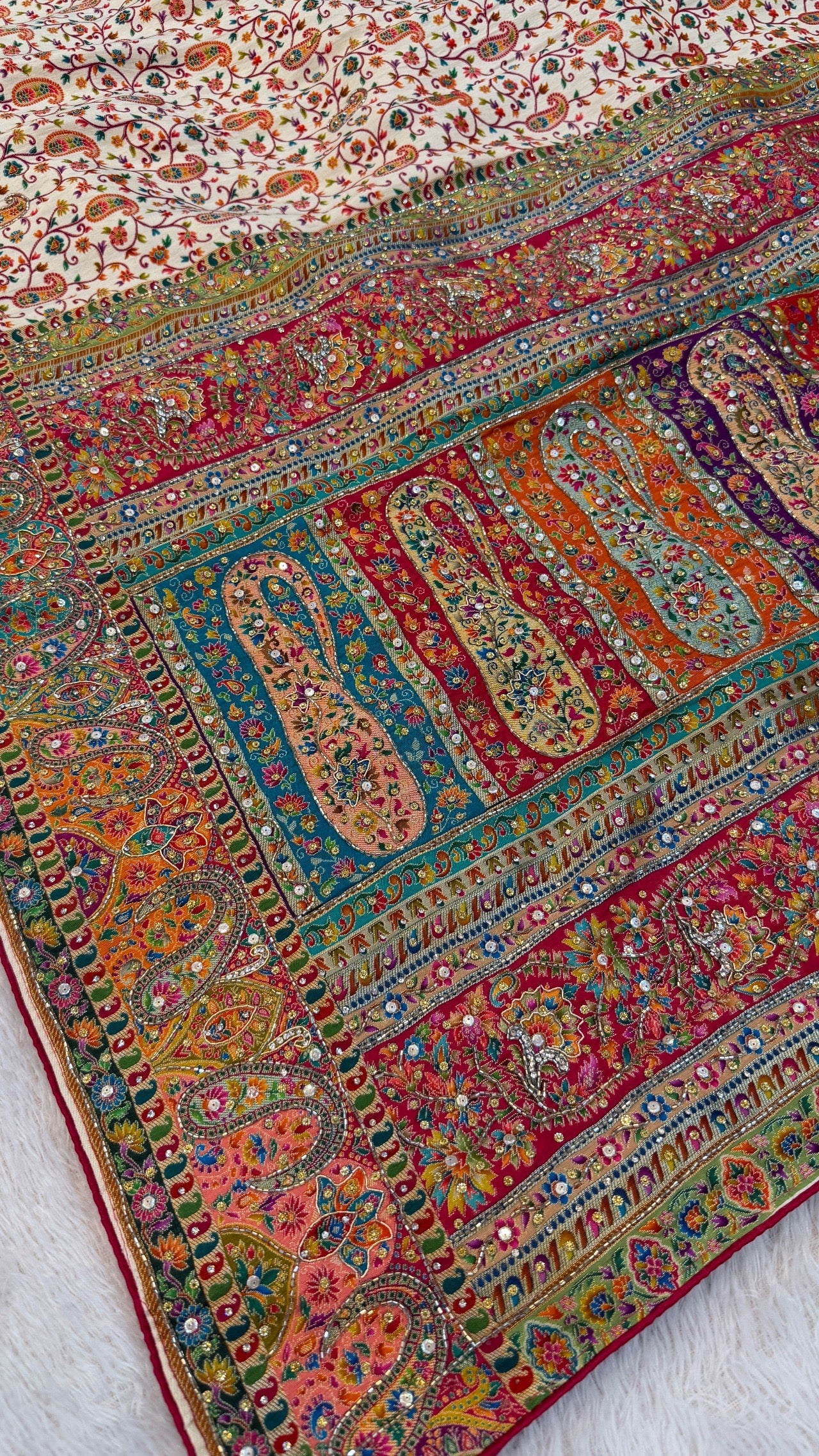 Pure Kalamkari Real Handwork Saree (4)