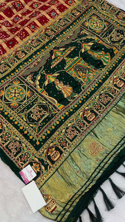 Traditional Gharchola Saree (B.)