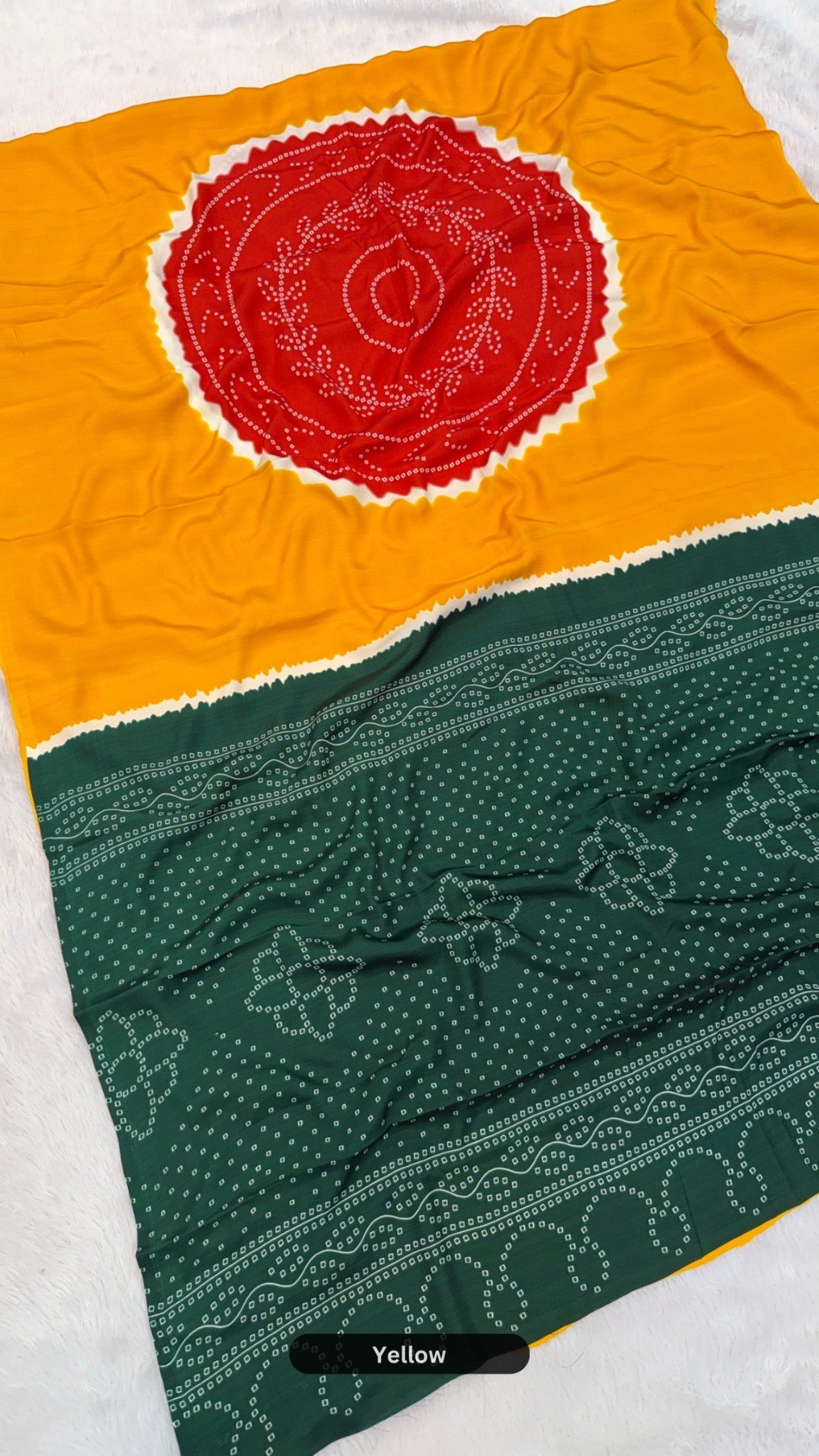 Kutchi Colorful Kusambo Saree (Most Trending)