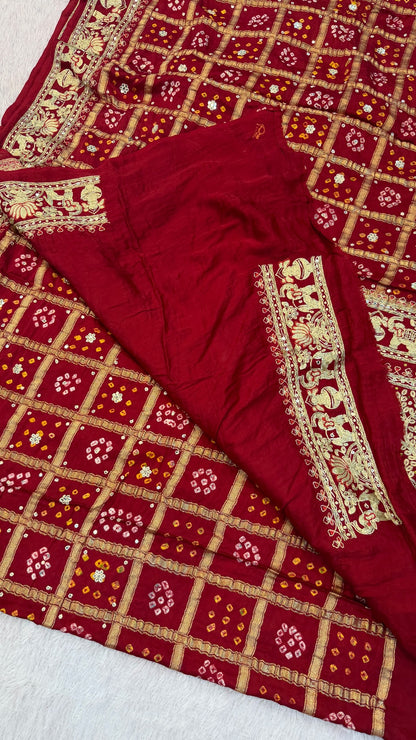 Traditional Gharchola Saree - 4002