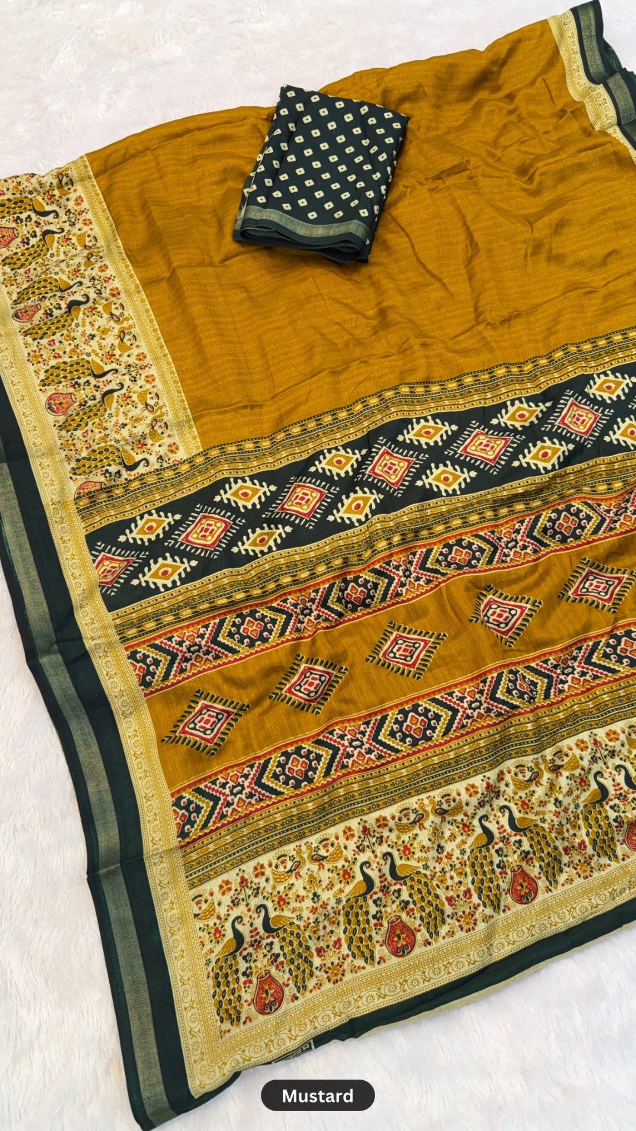 Plain Kalamkari  X Mul Cotten Saree