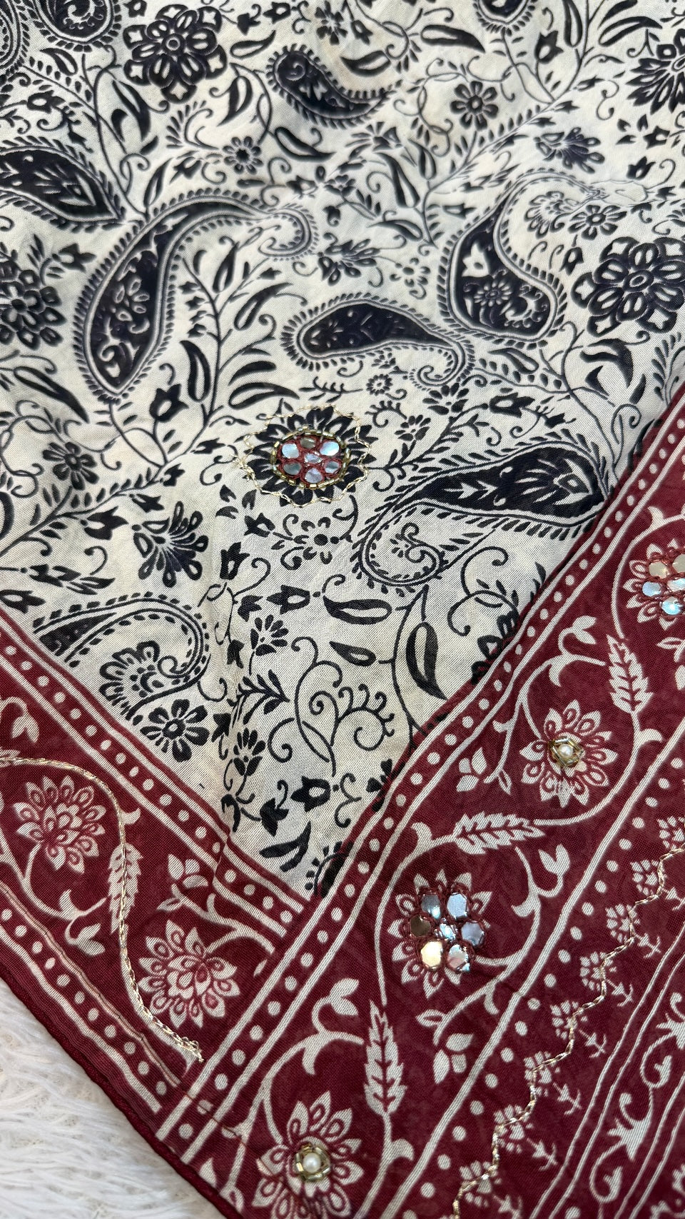 Kalamkari Sitara Work Saree