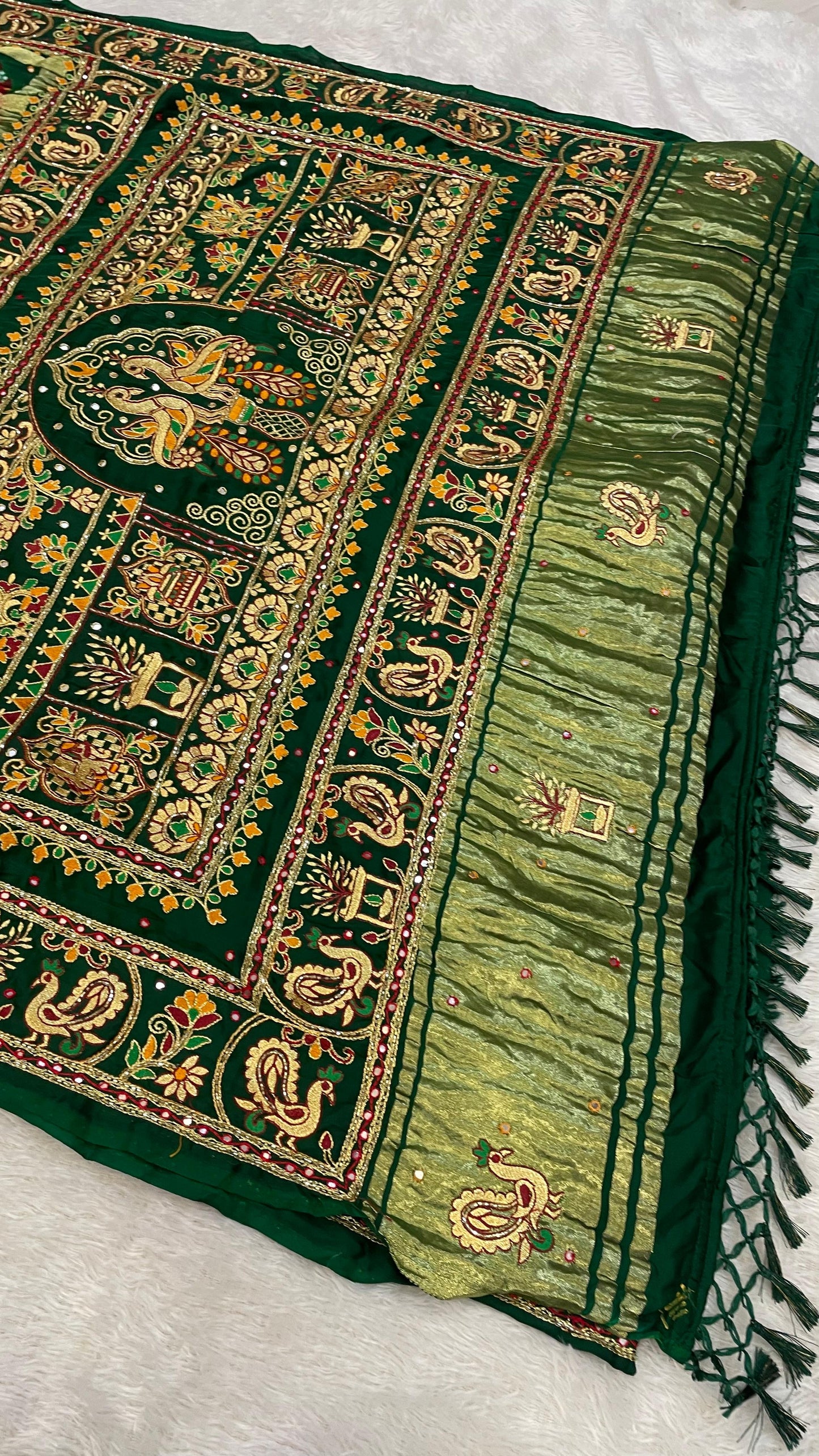 Traditional Gharchola Saree (Morani)