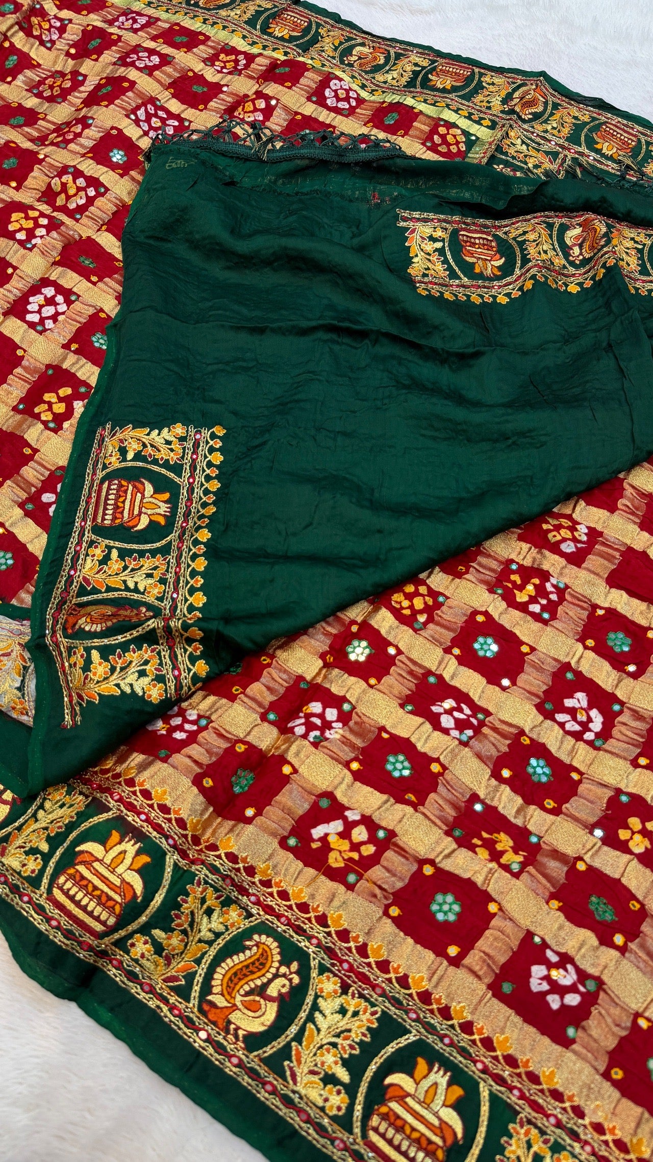 Traditional Gharchola Saree (A.)