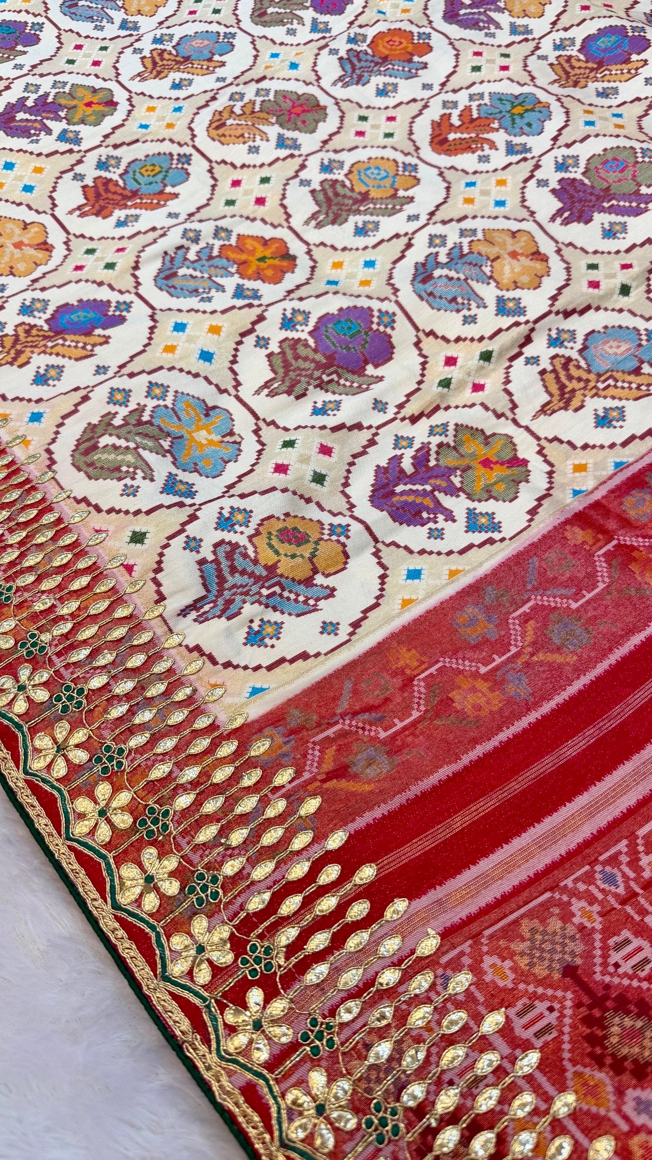 Tradition Patola Saree with Heavy Border