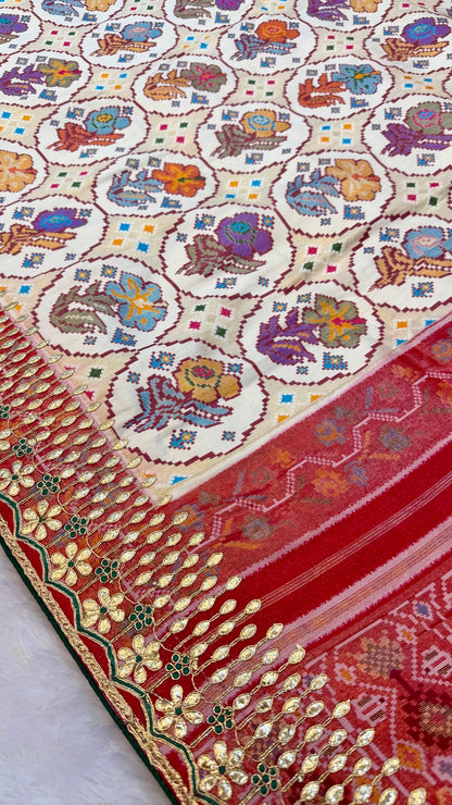 Tradition Patola Saree with Heavy Border