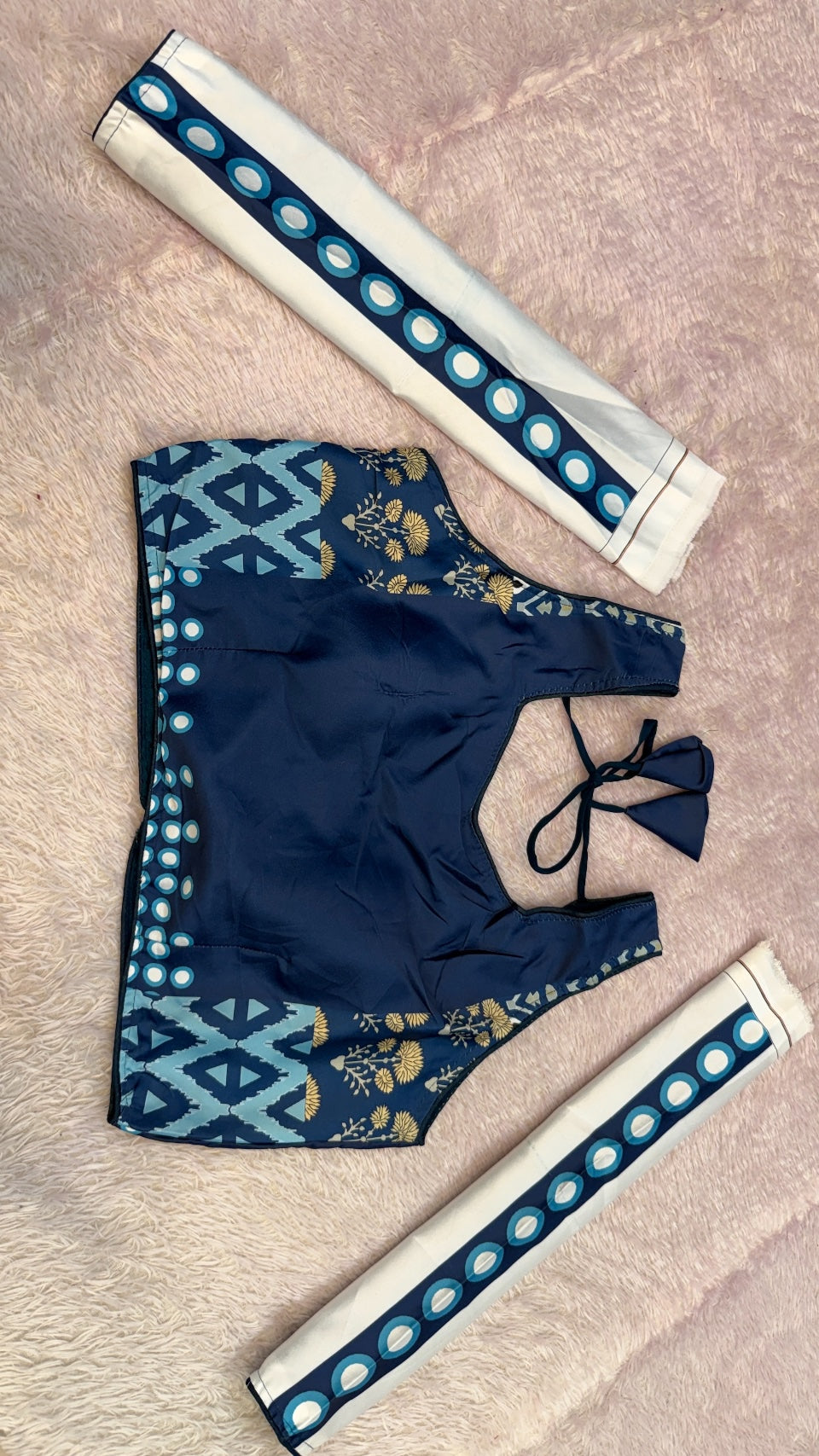 Dhabu Print Indigo Designe, 7 Meter Flare Lehanga Choli New