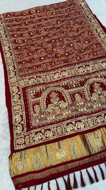 Traditional Gharchola Saree - 4027