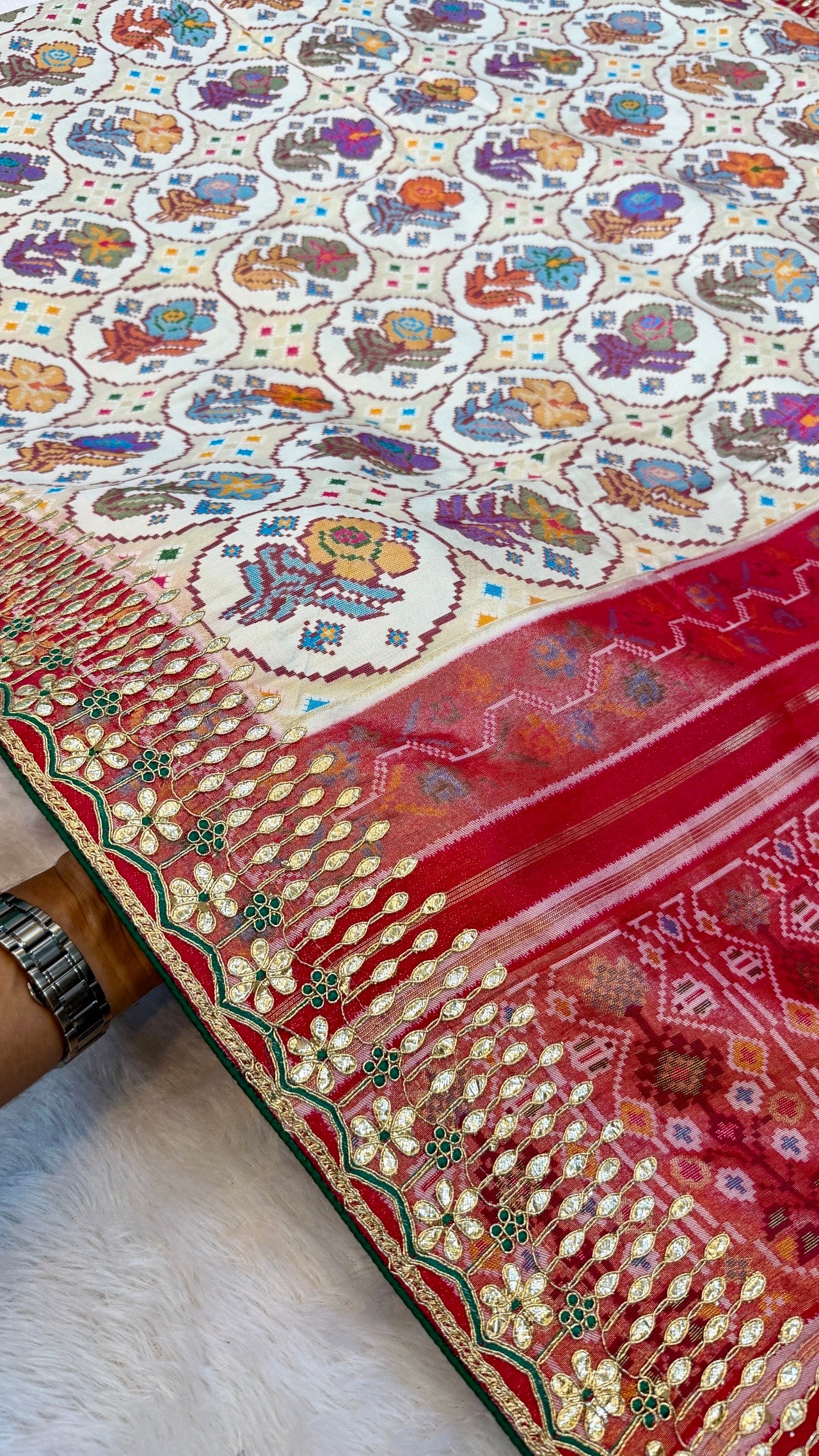 Tradition Patola Saree with Heavy Border