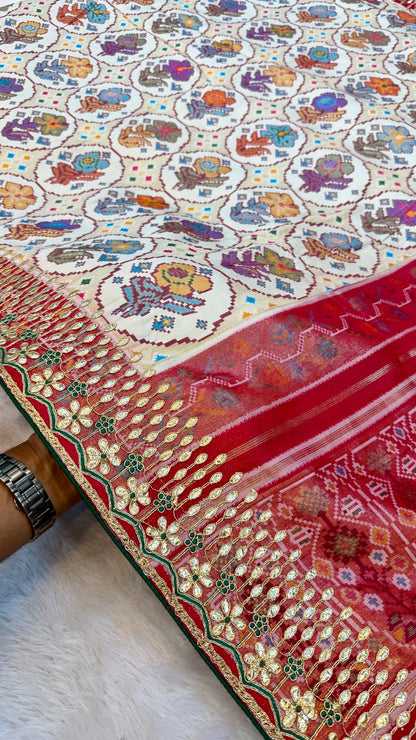 Tradition Patola Saree with Heavy Border